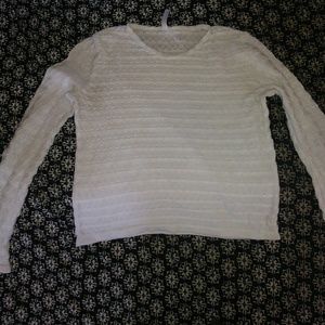 Long sleeve mesh sweater